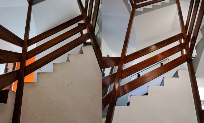 Rénovation-montée-d'escalier-résidence-Bourg-Saint-Maurice-entreprise-peinture-chambéry-arp2000