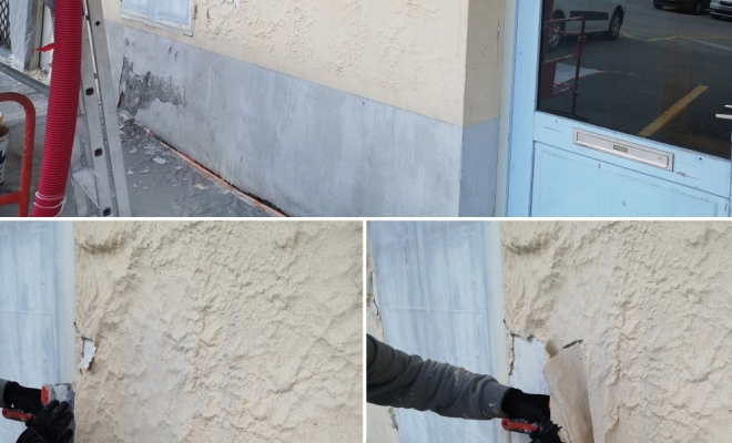 Rénovation-Façade-Enduit-Hydraulique-Finition-Peinture-Minérale-Chambéry-ARP2000