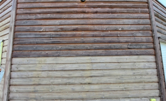 Rénovation chalet en bois avec saturateur vers Saint-Pierre-d'Albigny